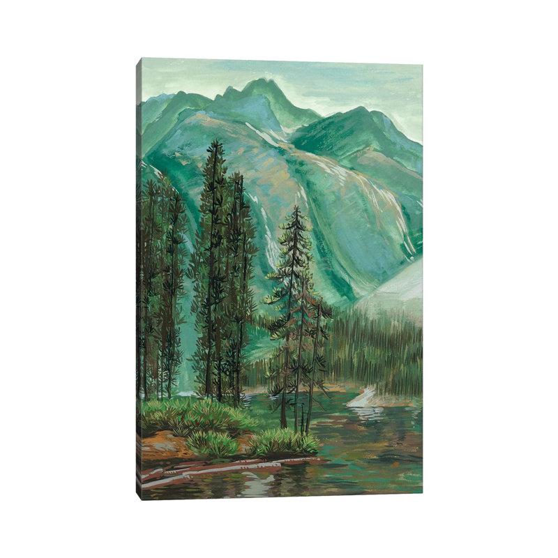 Mountainscape IV by Melissa Wang - Wrapped Canvas Painting, 30.48 cm H x 45.72 cm W
