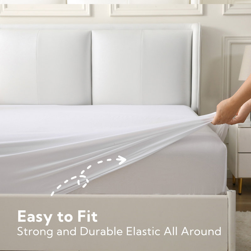 Solayne 1800 Series 22 Inch Deep Microfiber Fitted Sheet, Queen Fitted Sheet, White