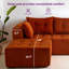 Boneless Modular Corduroy L Sectional Sofa,deep Seat Boneless Bean Bag Sofa-810145833