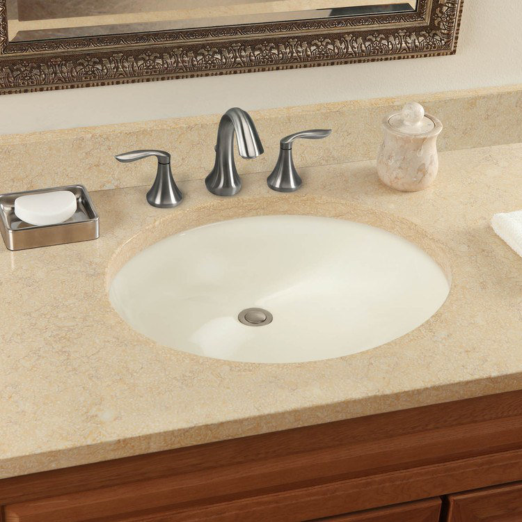 TOTO Oval Undermount Bathroom Sink, Sedona Beige, Sedona Beige