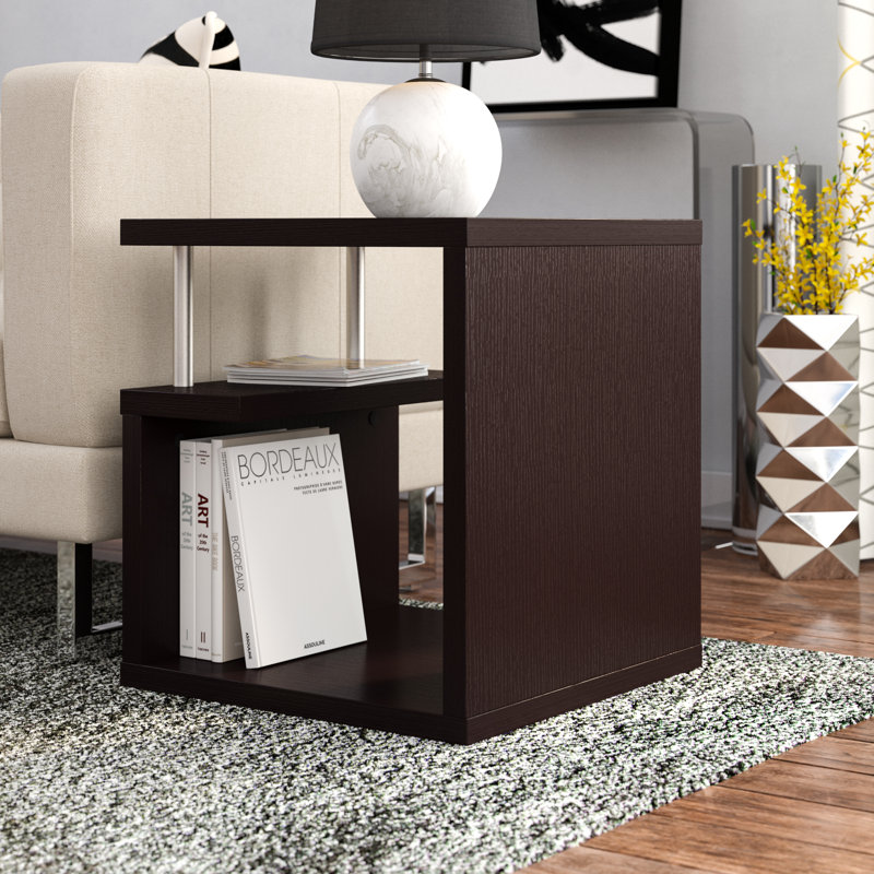 Floor Shelf End Table