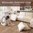 Tremee U Shaped Sectional Sofa Sleeper Sofa Couch With Storage Beige-1532868427