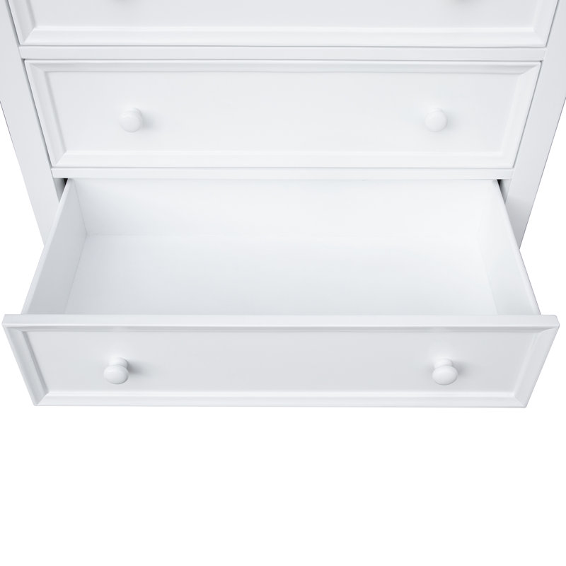 Fishtails Remer Five Drawer Chest, White