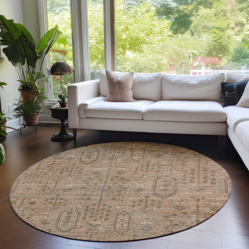 Tapis antidérapant Chamaya, Rond 8 pi