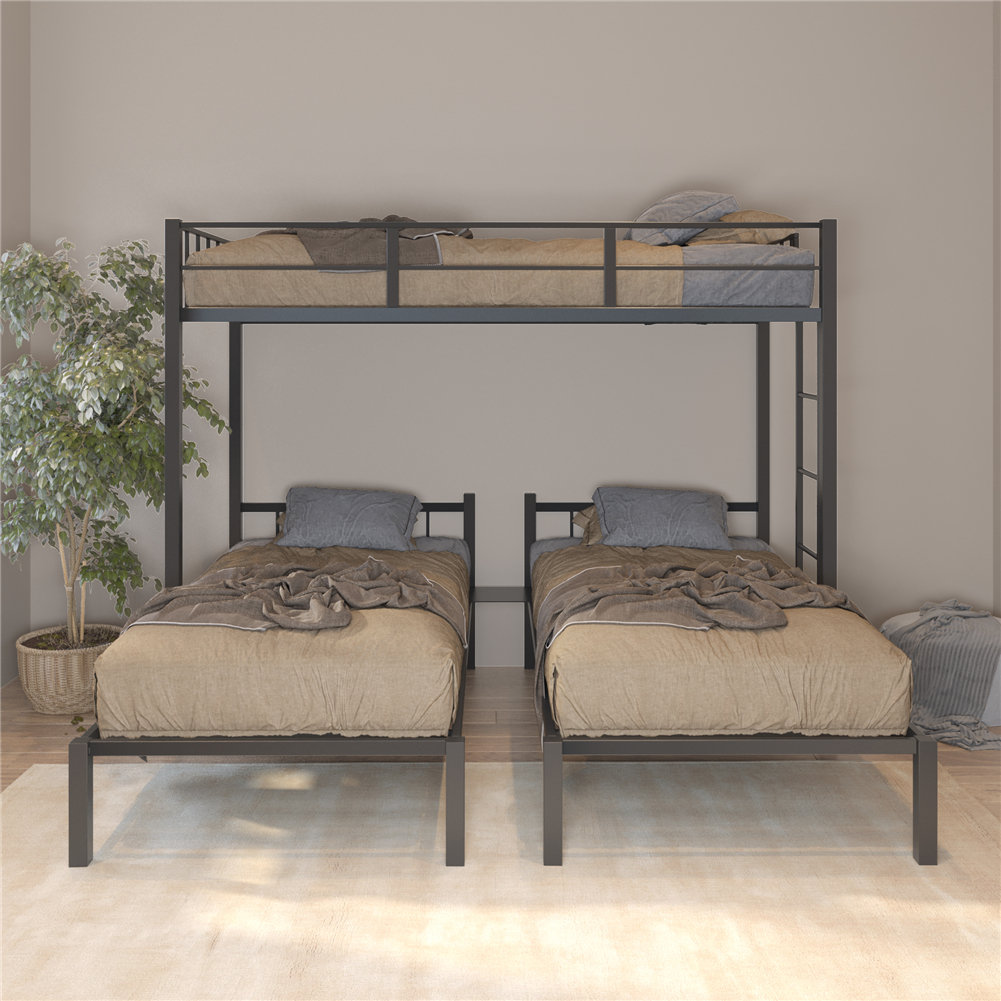 Viv + Rae Harriss Triple Bunk Bed by Viv + Rae™ & Reviews | Wayfair