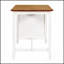 Ensemble de salle à manger rustique 5 pièces à hauteur de comptoir avec table en bois et 4 chaises confortables, idéal pour les espaces de salle à manger confortables et élégants.-689378222-689378221
