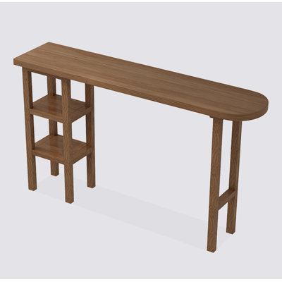 Modern Minimalist Pine Desk With Storage Function For Bar Area