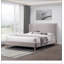 Lit plateforme tapissier Vireo avec structure durable et design élégant, parfait pour les chambres à coucher modernes et élégantes
