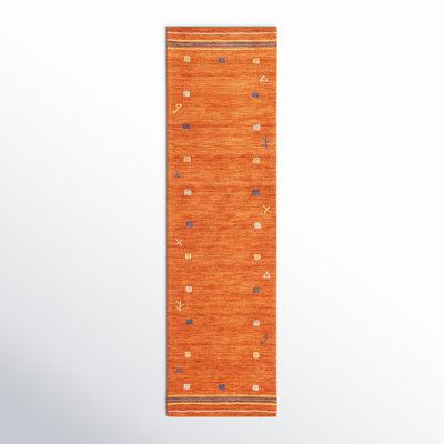 Danette Wool Rust Area Rug