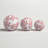 Decorative Stoneware Ceramic Orbs with Traditional Artistic Design for Classic Accents and Elegant Styling Set of 3.