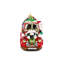 Santa's Hitting the Road Glass Ornament