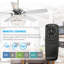 Roselli 132cm Ceiling Fan with Light Kit