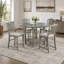 Table de salle à manger ronde gris clair clair 1pc Table Only