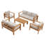 Ensemble de conversation en bois d'eucalyptus Morre-248887628