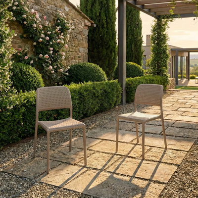 Dululu Stacking Patio Dining Side Chair