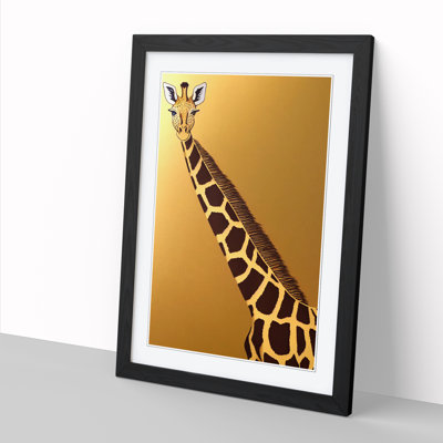 CAN-V0523-1074X Giraffe Gold Leaf - Wrapped Canvas Print