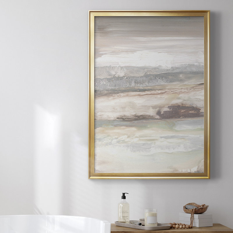 Toile encadrée Neautral, Or, H 36,5 po x l 26,5 po x P 1 po