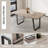 62.9-Inch Rectangular MDF Dining Table-339180411
