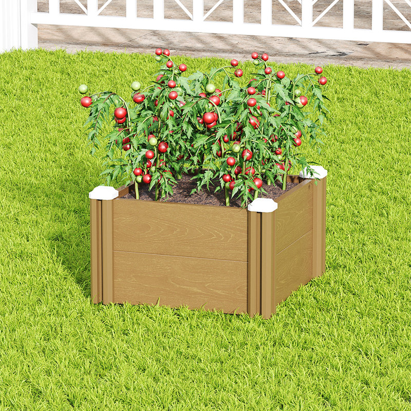 Raised Garden Bed, 33" H x 54" W x 54" D