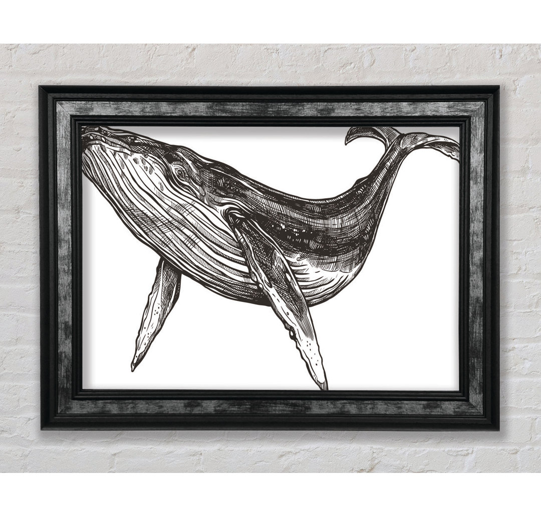 The Huge Whale - Einzelner Bilderrahmen Kunstdrucke