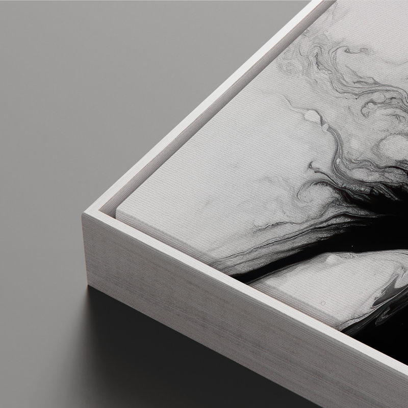 Art mural encadré sur toile, rétro muraux abstraits pour chambre à coucher, H 36 po x l 24 po, Blanc