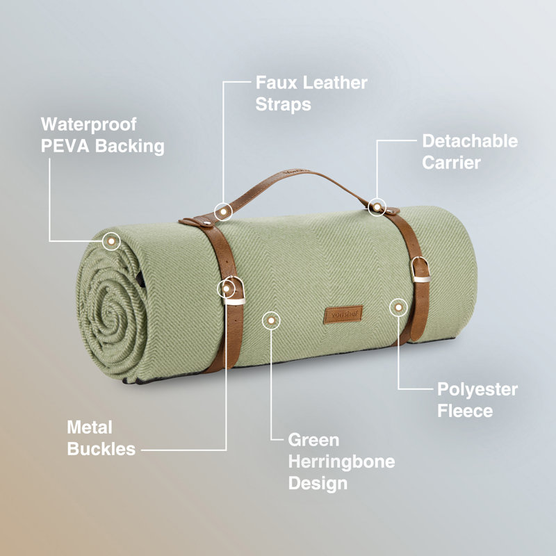 Picnic Blanket, 200cm W x 300cm D, Green