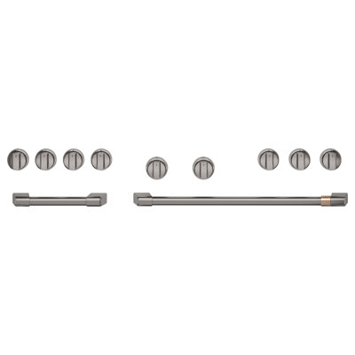 Café 48" Brushed Stainless Handle & Knob Set For Pro Range And Rangetop