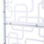 Écran d'intimité en métal l 76 po H48 po, blanc - pour le jardin, le patio, l'ambiance extérieure, balcon de clôture 76 po x 48 po, utilisation sur la pelouse-124316583-124316580