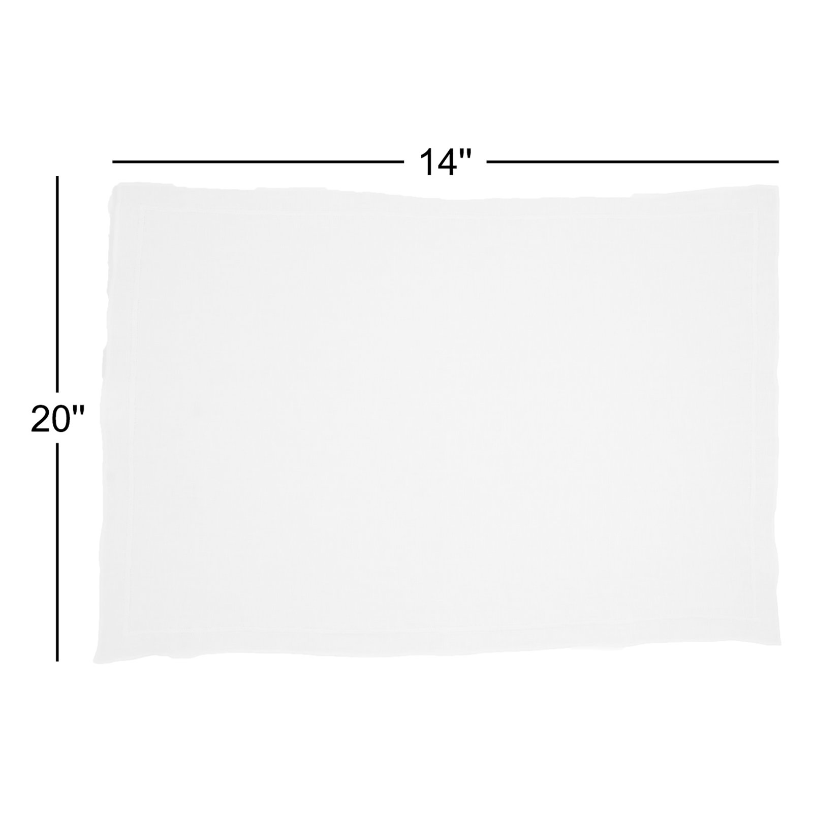 Stonewashed Linen Placemat, Ivory