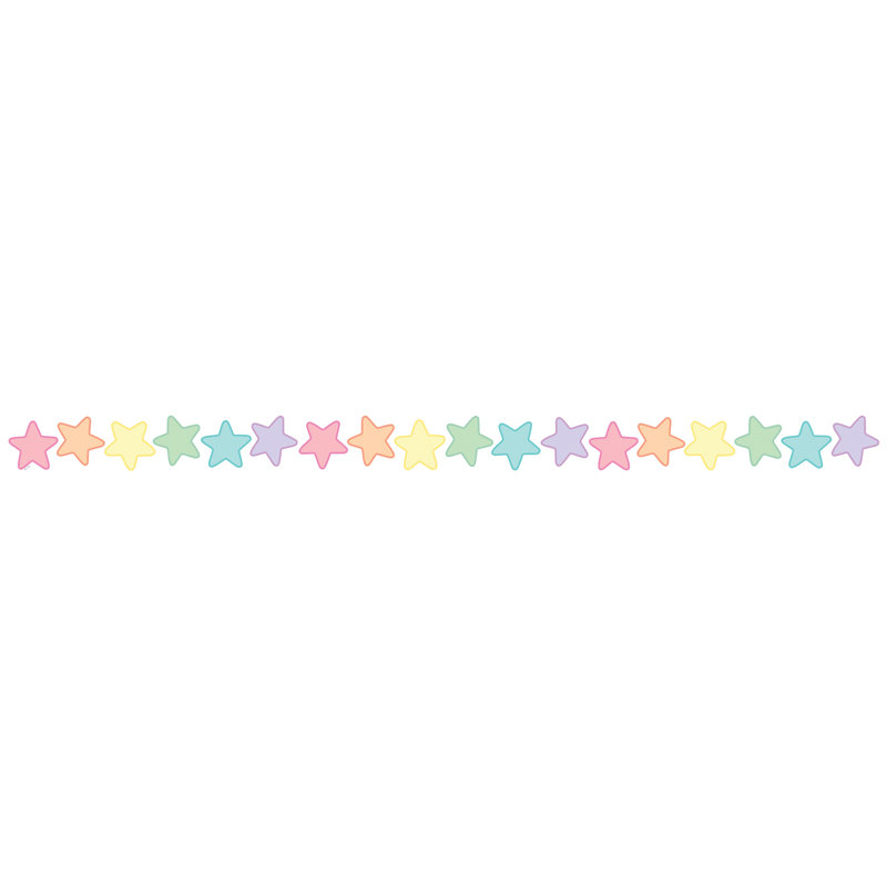 Bordure pastel découpée et découpée