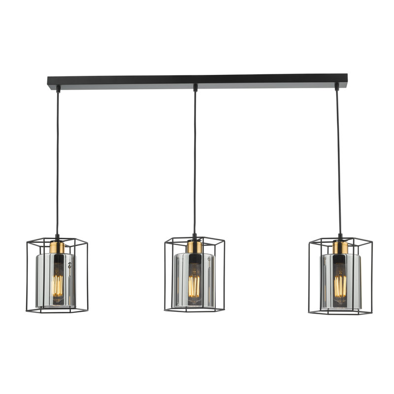 3 - Light Matt Black Pendant