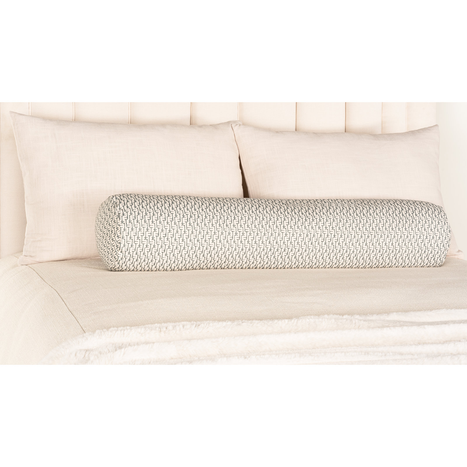 Cascade 39" x 8" Throw Pillow, Blue