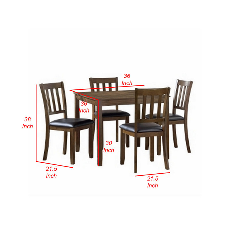 Gurtaj 4 - Person Four Leg Dining Set