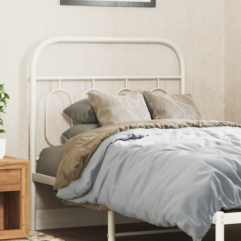 Argimiro Metal Headboard White 90 cm