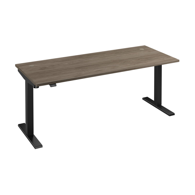 Move 40 Series Electric Height Adjustable Standing Desk, 72" W x 30" D, Modern Hickory