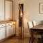 Lampes sur pied rectangulaires en bois massif