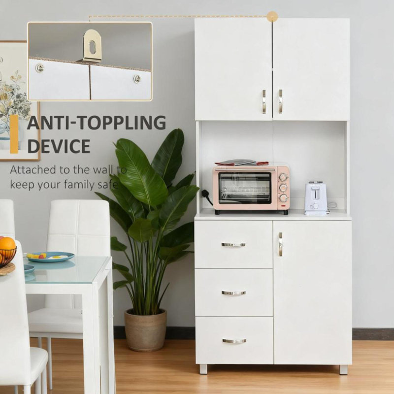 Two Door Cabinets Freestanding Kitchen Buffet