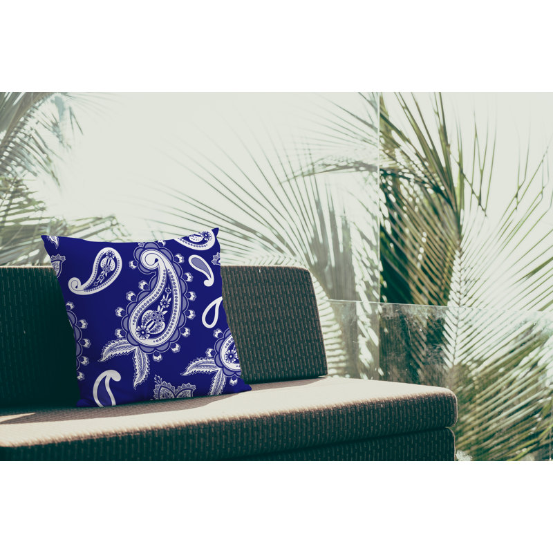 Housse et insert de coussin décoratif en polyester, L 15 po x H 15 po, Bleu marine