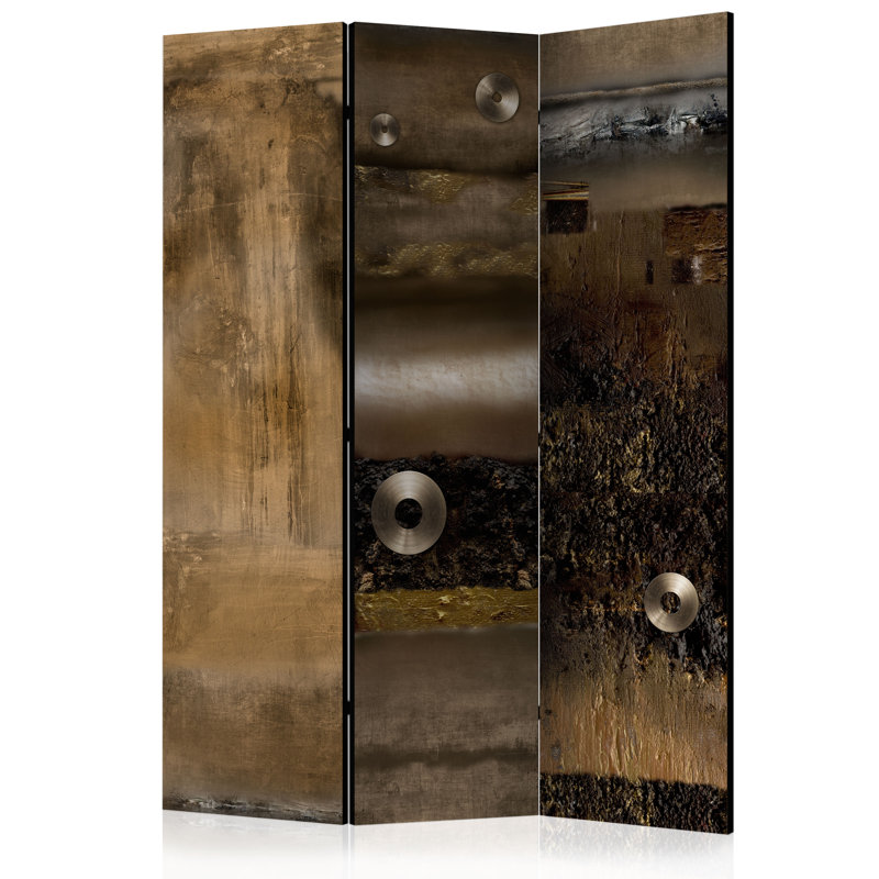 Chane Solid Wood Folding Room Divider, 3