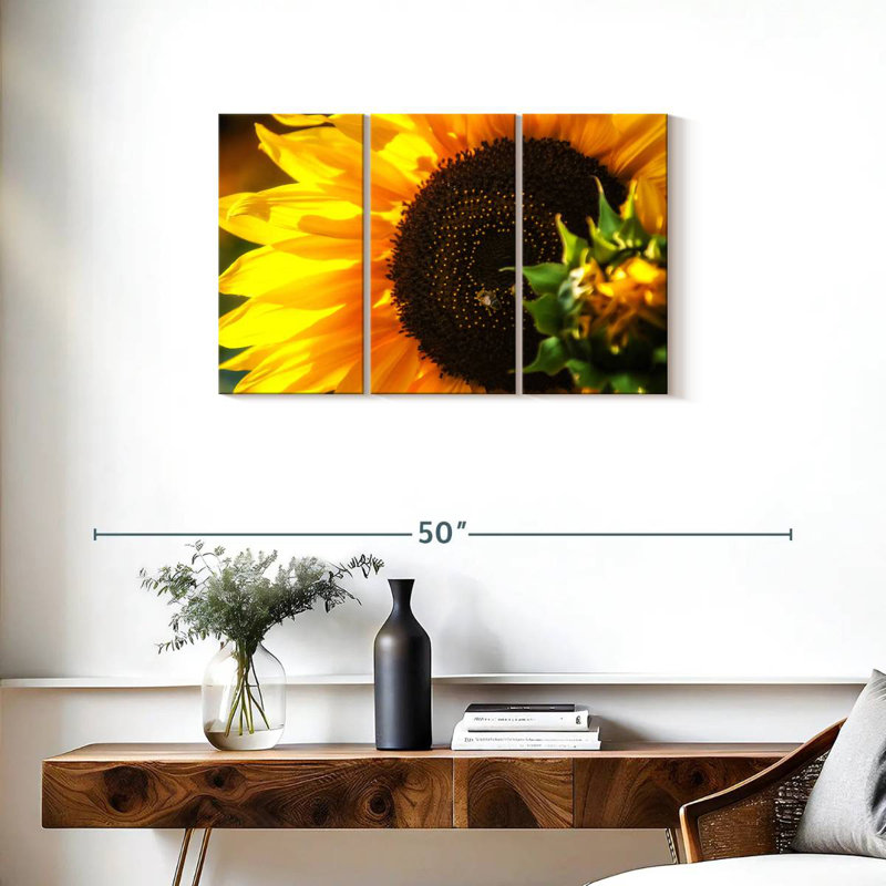 Harnek magnifique tournesol, H 20 po x l 33 po