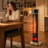 Tower Space Heater with Decorative Flame Effect, Auto Oscillation, Touch & Remote Control, LED Display, ECO Mode, Quiet DC Motor, Tip-Over & Overheat Protection, Child Lock for Bedroom Living Room Office-139390396