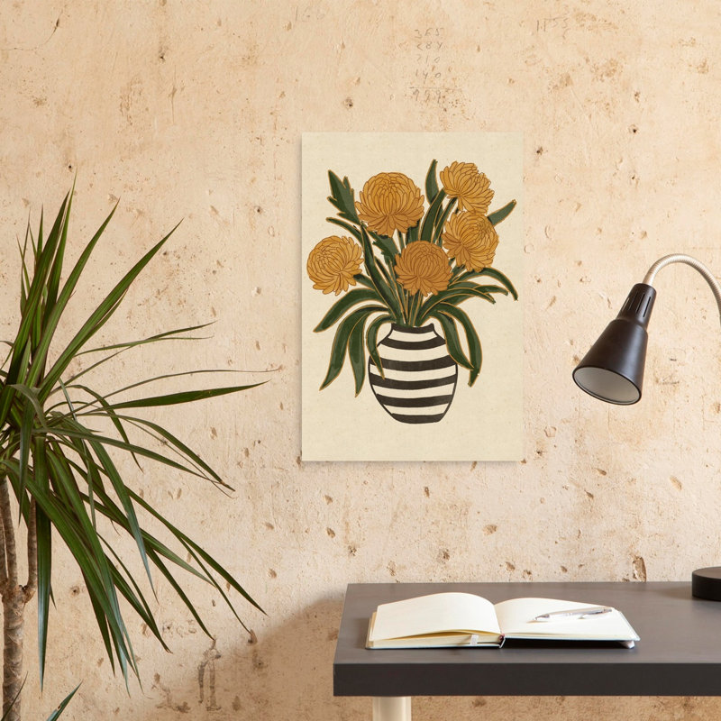 Reproduction d'art mural paysage floral, 24" H x 16" W