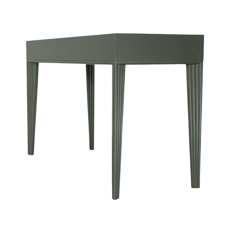 Barcelona Solid Wood Writing Desk, Evergreen