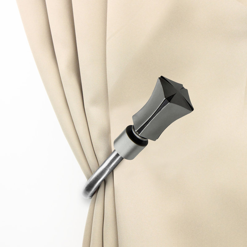 Retenue de rideaux, Nickel satiné