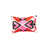 Black/White/Red/Pink Ikat
