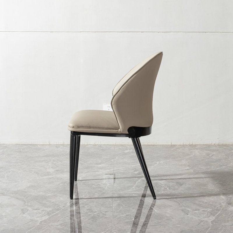 Chaise de salle à manger avec dossier au design unique, ensemble de 2 chaises seulement, sans les tables