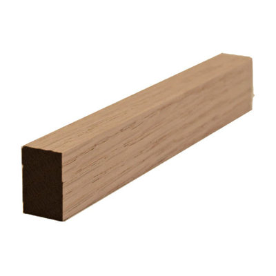 Plinthe de 3/4 po de hauteur x 1/2 po carré. Sans finition