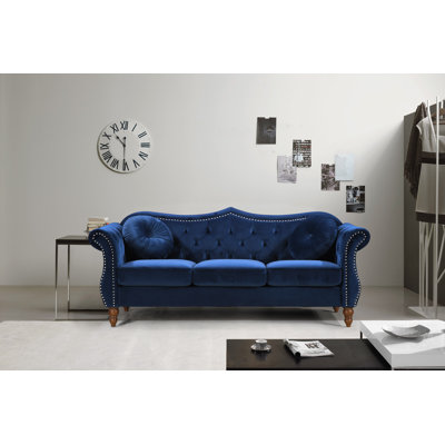 Evianna 79.5'' Velvet Sofa