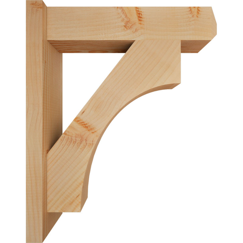 Persienne en bois rustique Westlake Craftsman, Sapin Douglas de 5 1/2 po (lisse), P 20 po x H 24 po