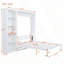 Lit escamotable multifonctionnel avec tablettes-1351996028